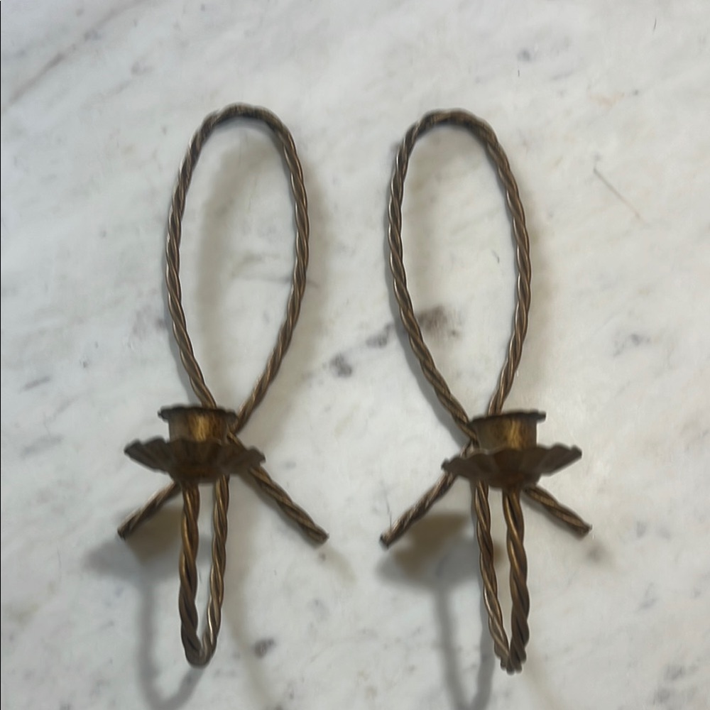 Elegant Bronze Candle Holders